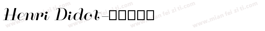 Henri Didot字体转换